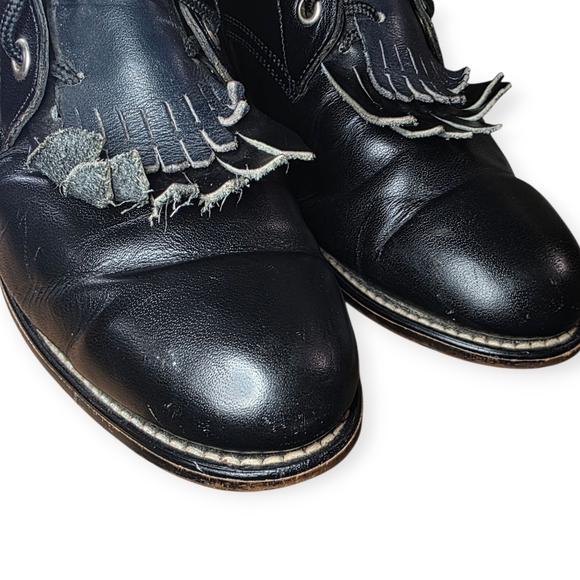 Vintage Justin Diamond J Women’s Lace-Up Boots – Size 8D (Wide) – Made in Mexico - Picture 6 of 13